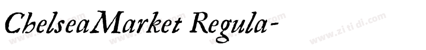 ChelseaMarket Regula字体转换